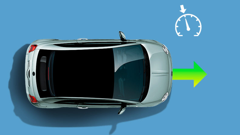 Fiat 500 mild hybrid set ovenfra